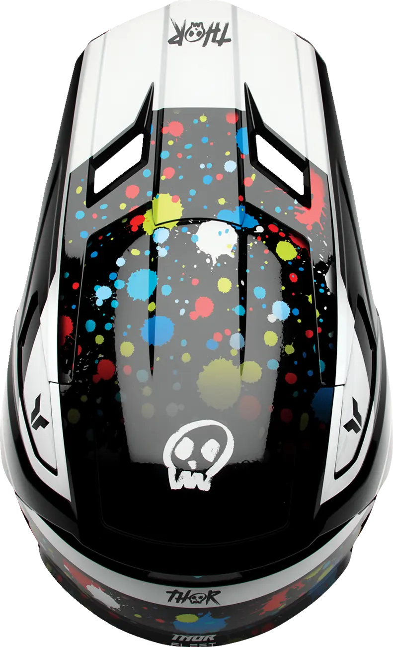 Casco THOR Fleet Infantil Splat Negro