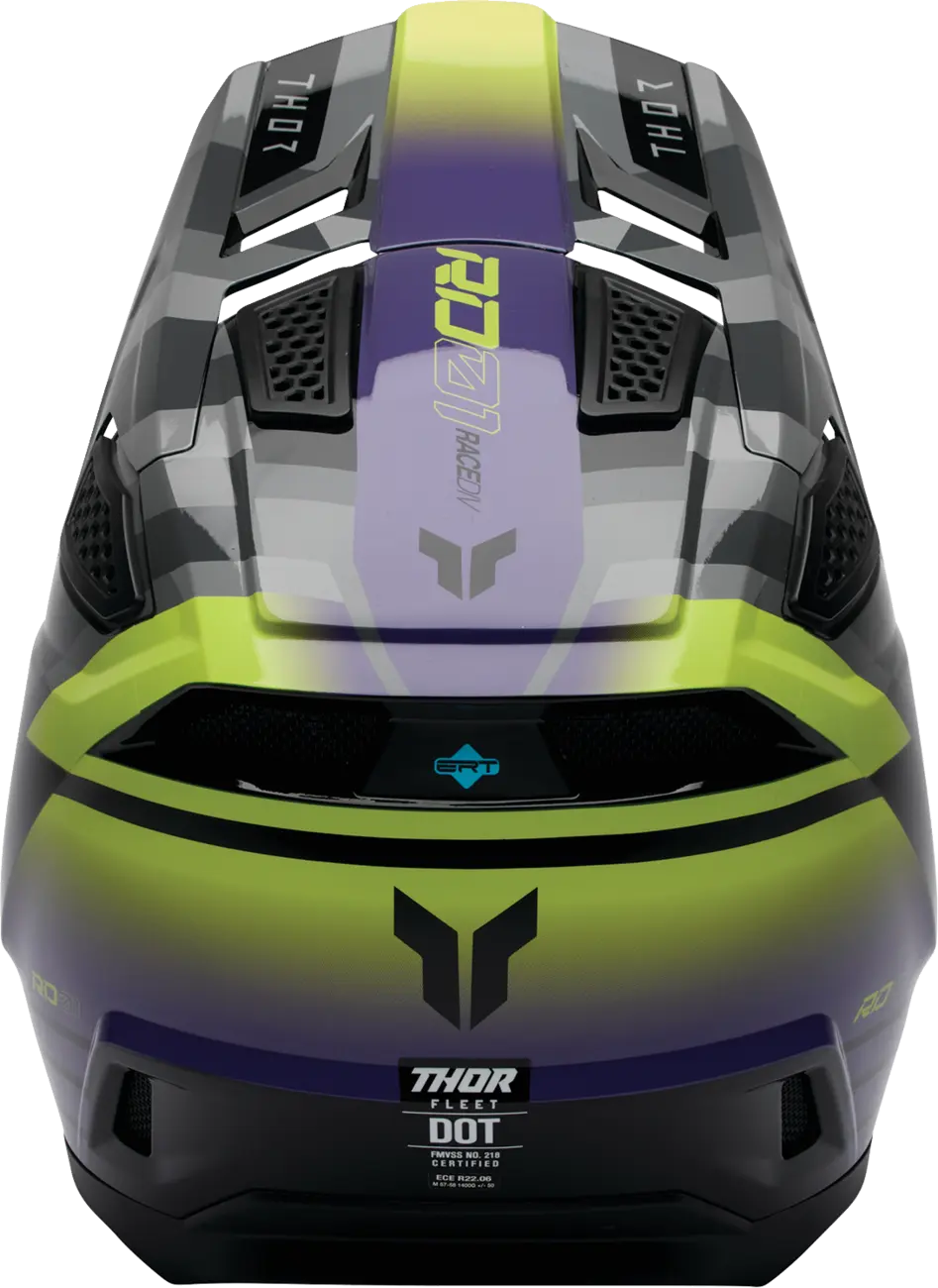 Casco THOR Fleet Camber Negro Gris Verde