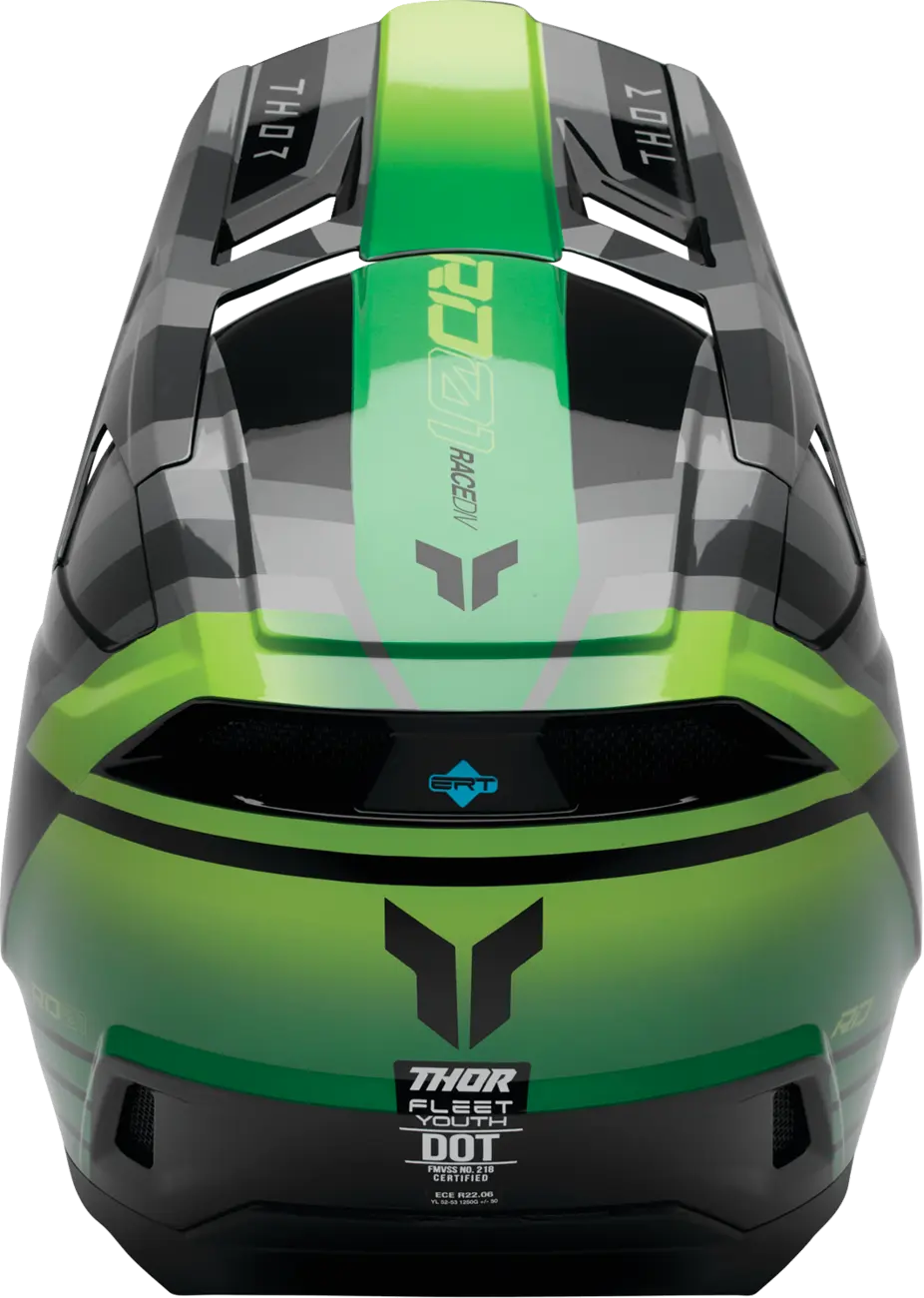 Casco THOR Fleet Infantil Camber Gris Verde