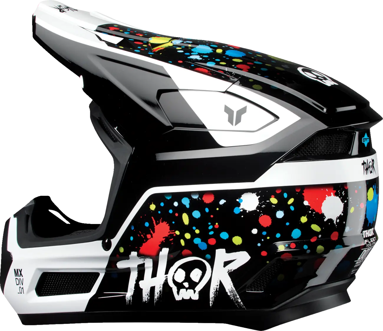 Casco THOR Fleet Infantil Splat Negro