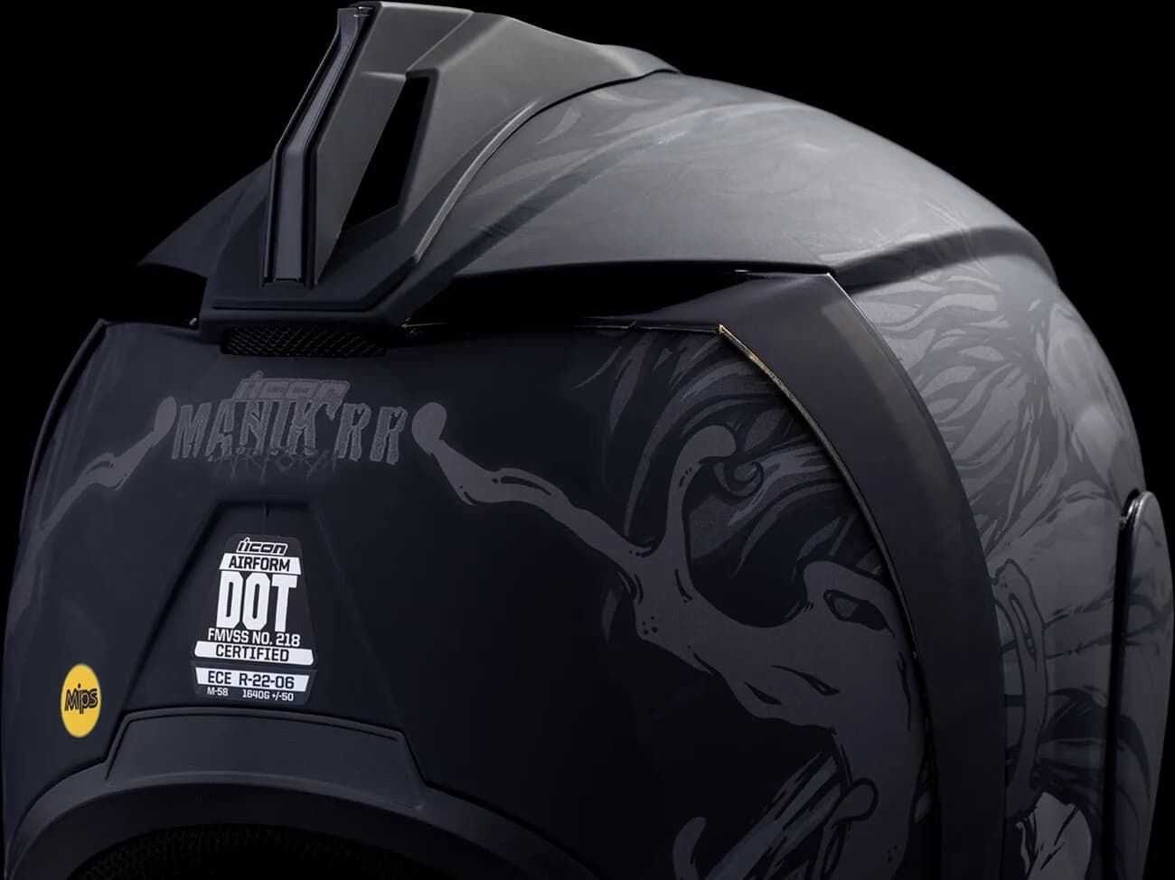 Casco ICON Airflorm MIPS Manik'RR Negro