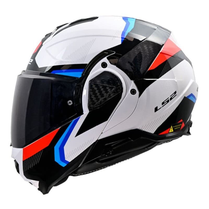 Casco LS2 FF910 Advant II Triple Blanco Azul Rojo image_1