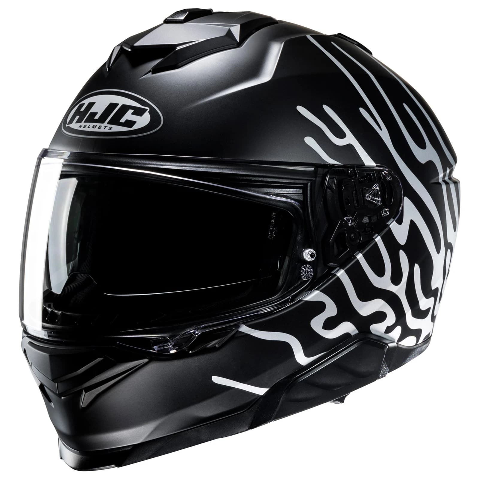 Casco Integral HJC i71 Celos MC5SF Negro Blanco Ma image_1