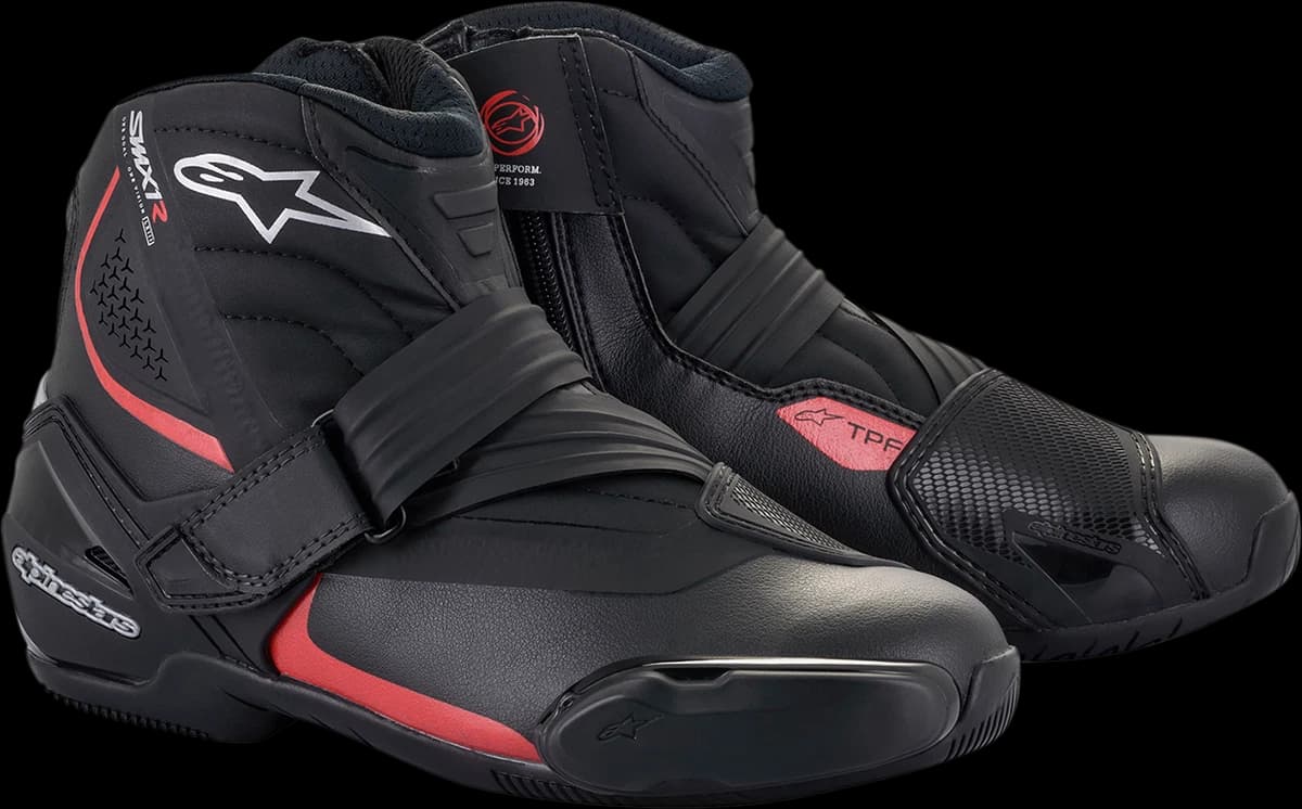 Botas Alpinestars SMX-1 R V2 Negro Rojo (Clonado) image_1
