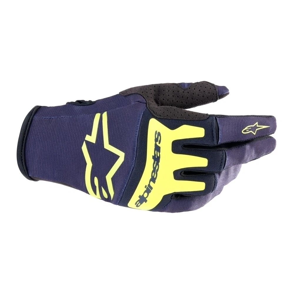 Guantes Alpinestars Techstar 2023 Azul Amarillo Fl image_1