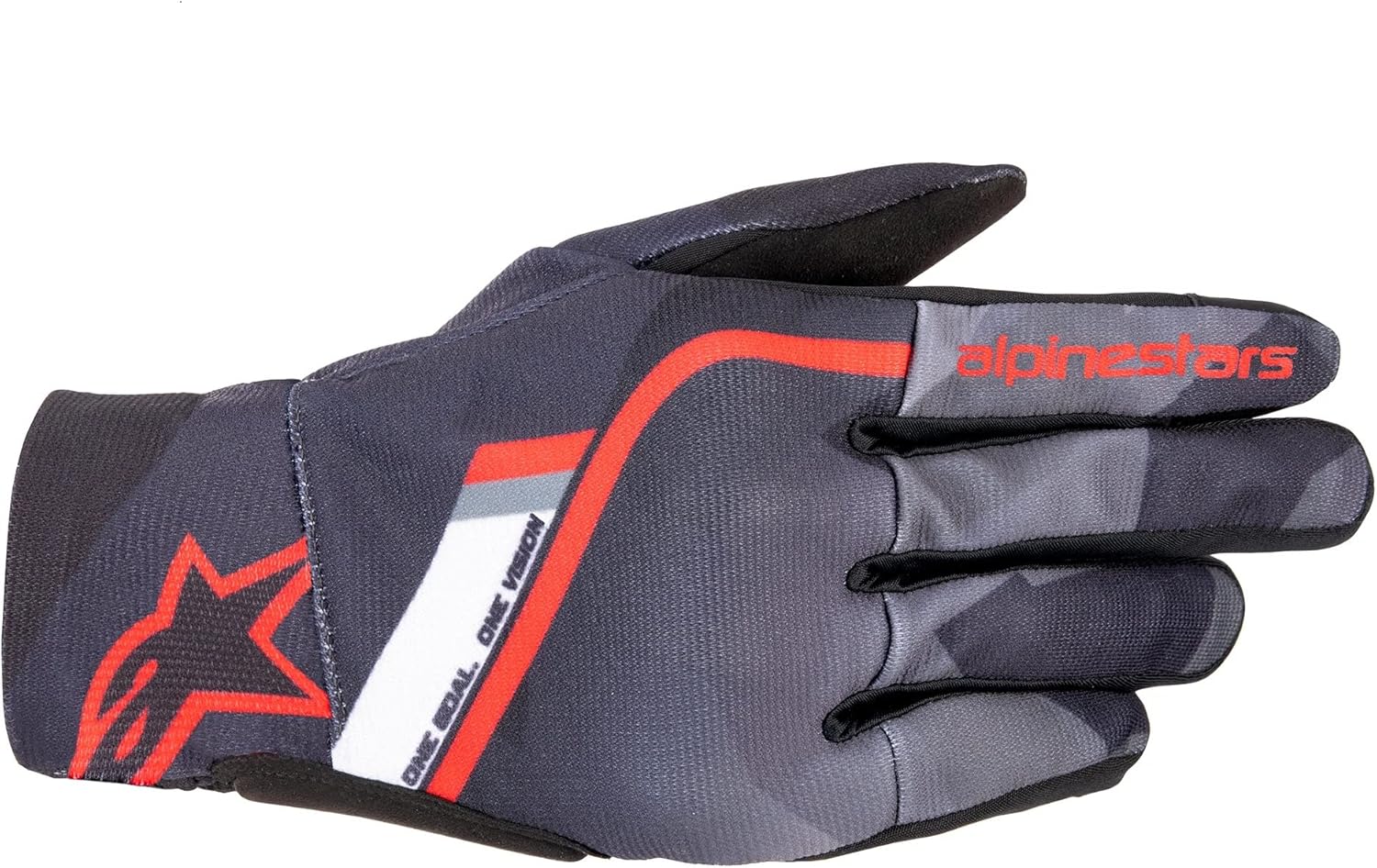 Guantes Alpinestars Reef Negro Gris Rojo image_1