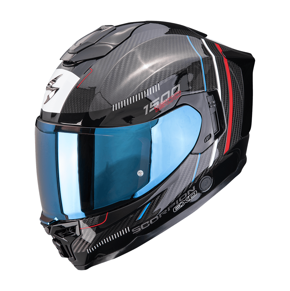 Casco Scorpion EXO-1500 Carbon Air Zity Negro Rojo image_1