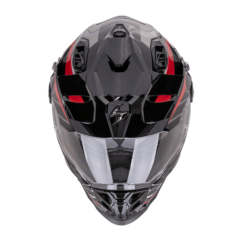 Casco Scorpion ADF-9000 AIR Feat Negro Plata Rojo Casco Scorpion ADF-9000 AIR Feat Negro Plata Rojo